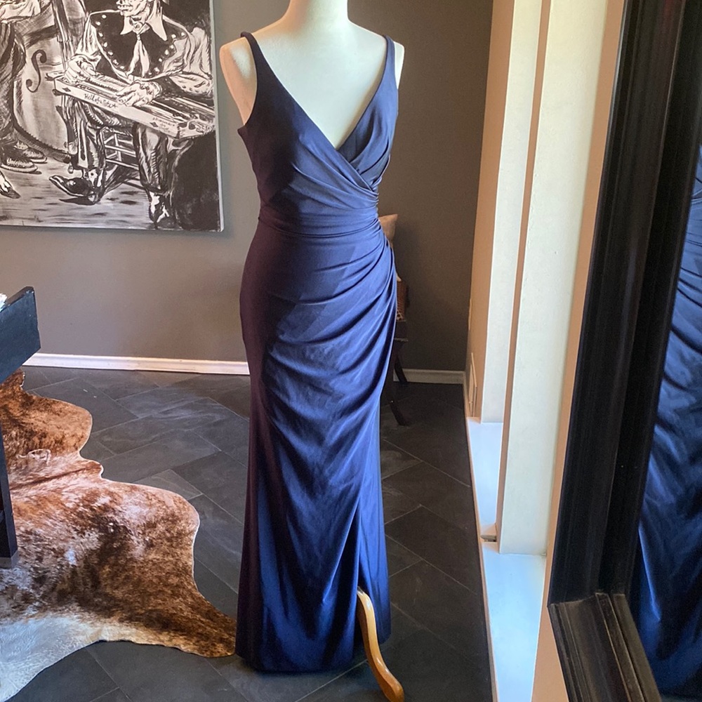 Blue , formal gown, size small